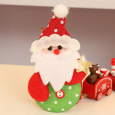 

Toponeto Christmas Ornaments Gift Santa Claus Snowman Tree Toy Doll Hang Decorations