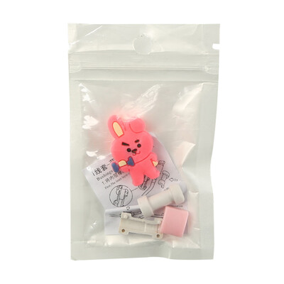 

KPOP BTS Bangtan Boys Data Line Protector Mobile Phone Charging Cable Anti-breaking Protection Head ARMY Hot Gift