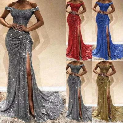 

1PC Women Long Evening Cocktail Dress Party Ball Gown Formal Bridesmaid Wedding