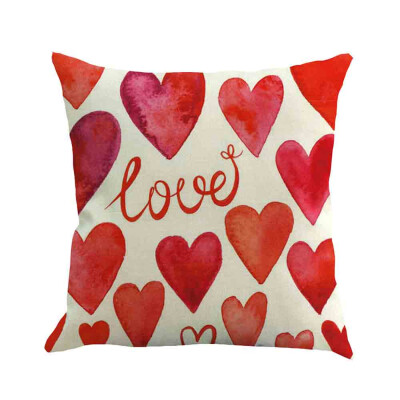 

Siaonvr Happy Valentines Day Throw Pillow Case Sweet Love Square Cushion Cover