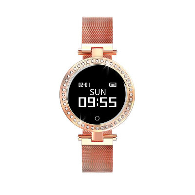 

Microwear X10 Women Smart Watch 066-Inch OLED Screen IP68 Waterproof Smart Bracelet BT40 Heart Rate Blood Pressure Sleep Monitor