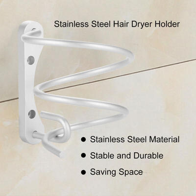 

Greensen Stainless Steel Hair Dryer Holder Wall Hanging Rack Bracket Wall Hook