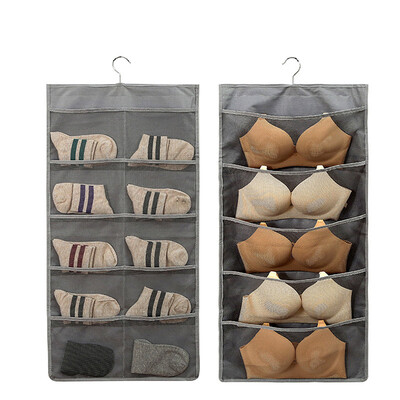 

Toponeto Pocket Clear Hanging Socks Underwear Holder Storage Case Hanger