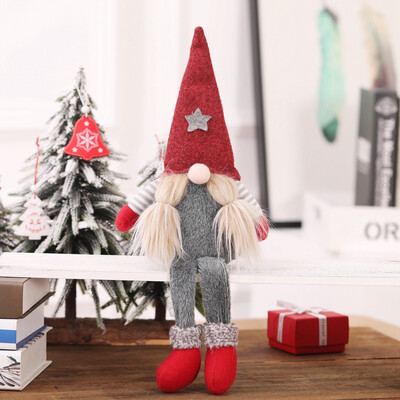 

Siaonvr Christmas Decoration Faceless Doll Scene Layout Home Decoration Ornaments
