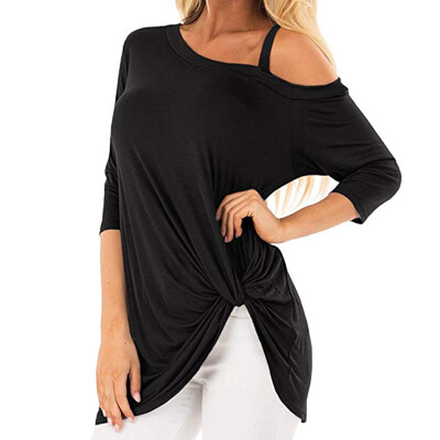 

Women-Tops Blouse Party Summer T-Shirt Fashion Tops Loose Fit Shirts-Pullover