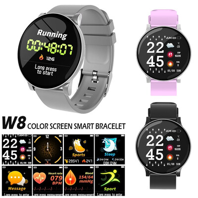 

13" W8 HD Round Screen Color Screen Bracelet Screen Waterproof Heart Rate Bluetooth Sports Bracelet