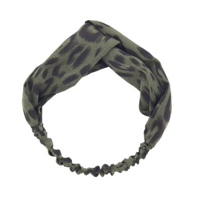 

European&Americanfabric cross loose headband hair band leopard headband headbandq1