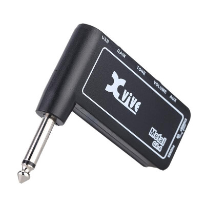 

Xvive GA4 Metal Mini Portable Rechargeable Electric Guitar Plug Headphone Amp Amplifier