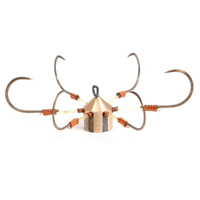 

Hexagon Anchor Hook Sharp High Carbon Steel Fishing Hook 6-in-1 Fishhooks with Sinker Weight Fishing Accessories Tackle
