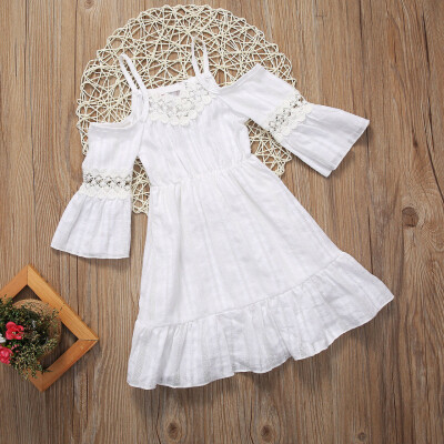 

Summer Toddler Kids Baby Girls Lace Dress Princess Party Pageant Tutu Dresses