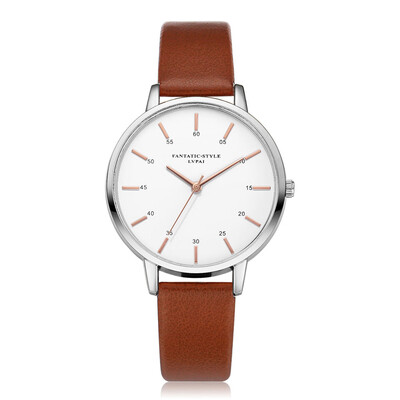 

Hot Sale Women Watches Silver Border Scale Disc Ladies Quartz Wristwatch Solid Color Leather Strap Clock Fashion Reloj Mujer