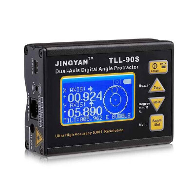 

TLL-90S Super High Precision Angle Meter 0005 Professional Dual-axis Digital Laser Level Inclinometer Angle Protractor with LCD D