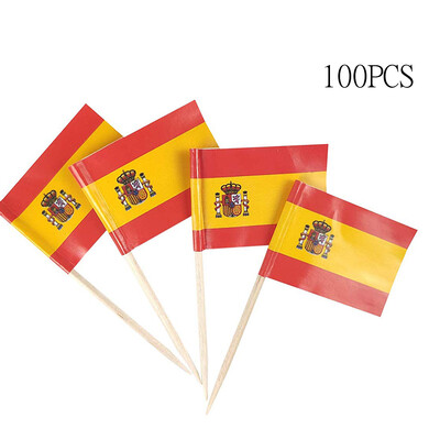 

Toponeto 100Pcs Flag Picks for Sandwiches Appetizers Cupcake Toppers