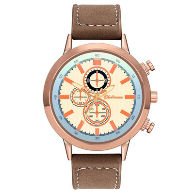 

Gobestart Fashion Leather Mens Quartz Watch Mens Watch Luxury Casual Watch Clock