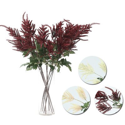 

Artificial Plant Fake Flower Leaves Home Wedding Decoration Forked Flowers Favor