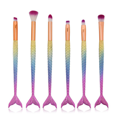

Toponeto 6PCS Make Up Foundation Eyebrow Eyeliner Blush Cosmetic Concealer Brushes