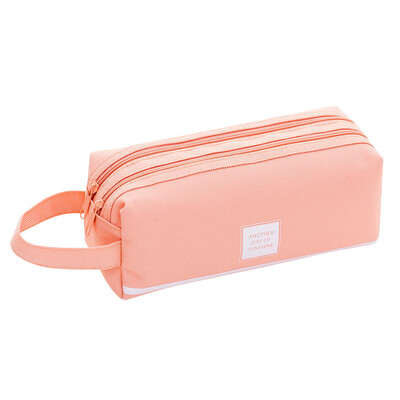 

Siaonvr Brief Style Pure Color Large Capacity Pen Pencil Bag Stationery