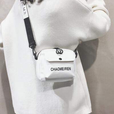 

French small bag female 2019 new chic simple foreign style Messenger bag female Korean version of the wild texture shoulder bag