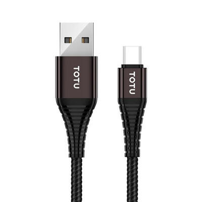 

TOTU USB To Micro USB Tough Nylon Braided Thread Fast Charging Data Cable For Android Phones Aluminum Alloy Connector-12m