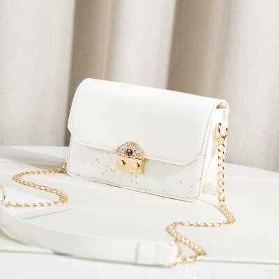 

Summer little lady trendy Korean version fashion simple 100 lap chain single shoulder girl oblique satchel bag