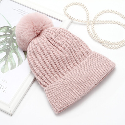 

Tailored Fashion Womens Winter Collar Plus Wild Thick knit Warm Hat