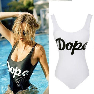 

Sexy Dope Women One Piece Swimsuit Push Up Padded Bikini Monokini Swimwear Beachwear