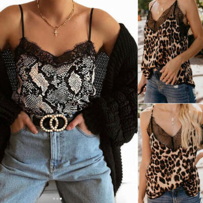 

Womens Silk Satin Camisole Cami Plain Strappy Vest Tops Sleeveless Blouse Tank