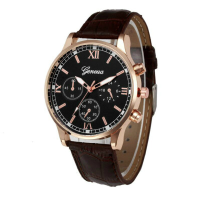 

New Geneva Men Leisure Belt Creative Watch Dial Quartz Watch