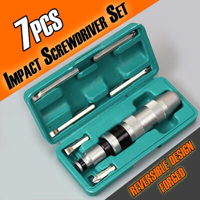 

〖Follure〗7pcs Impact Screwdriver Set Manual Impact Driver Hand Screwdriver Repair Tools