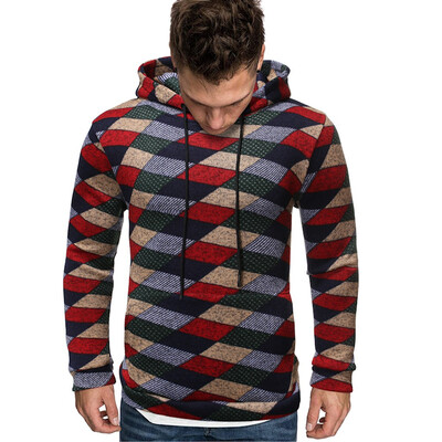 

Toponeto Fashion Mens Casual Slim Fit Printed Long Sleeve Sweatshirt Hoodie Top Blouse