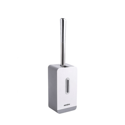 

Gobestart Creative Wall-mounted Toilet Brush Set Base Stainless Steel Handle Automatic