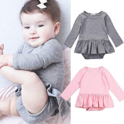 

Newborn Toddler Kids Girl Bodysuit Dress Romper Jumpsuit Outfit Sunsuit Clothes