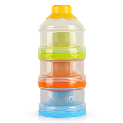 

Enno portable baby milk storage box baby independent detachable milk powder three-layer milk powder grid