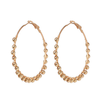 

2019 ZA new pearl Pendant Earrings Gold Statement Hoop Earrings For Women Weddings Party Jewelry bijoux wholesale