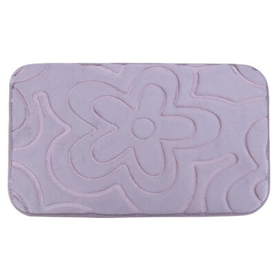 

Flower Flannel Carpet Non-Slip Home Decor Bathroom Water Absorption Mat