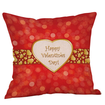 

Siaonvr Happy Valentines Day Throw Pillow Case Sweet Love Square Cushion Cover