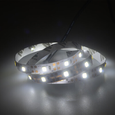 

Gobestart 5V 2835 60SMD100CM WhiteWarm whiteBlue LED Strip Light Bar TV Back Lighting