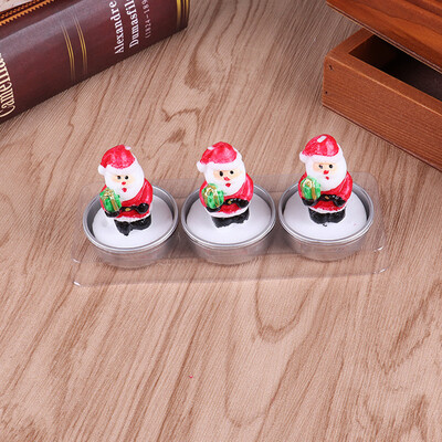 

Gobestart Christmas Candles Santa Snowman Candles Party Wedding Festival Decoration 3PC
