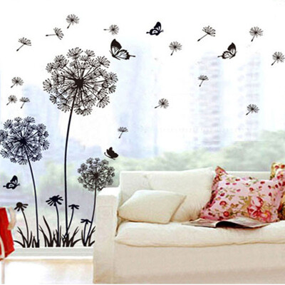 

〖Follure〗Creative Dandelion Butterfly Stickers Removable Mural PVC Home Decor