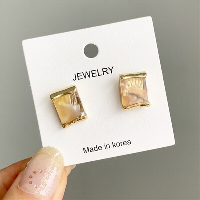 

Earrings 2018 new brand design hollow flower earrings generous minimalist variety of Korean earrings for women