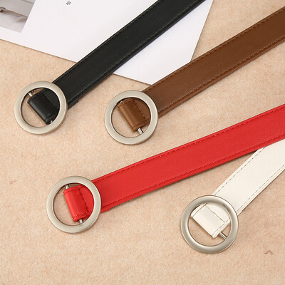 

Spring new womens belt wild thin belt womens Korean version of the simple matching small belt ladies sweet belt