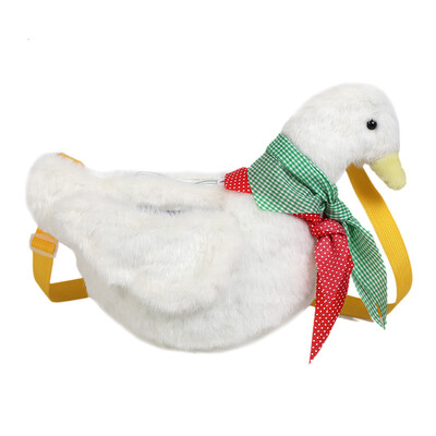 

Women Plush Duck Purse Kawaii Cartoon Animals Shape Crossbody Bags Cute Shoulder Messenger Bag Sac A Dos T20