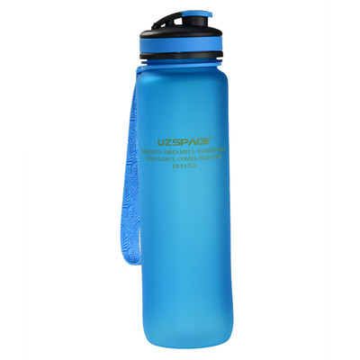 

650ml 1000ml Uzspace Sport Water Bottle Portable Camp Hiking Plastic Kettle