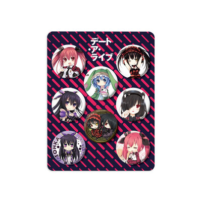 

redCherry Anime Brooches Button Badges Pins Set for Clothes Backpack Pencil Case 8pcsset
