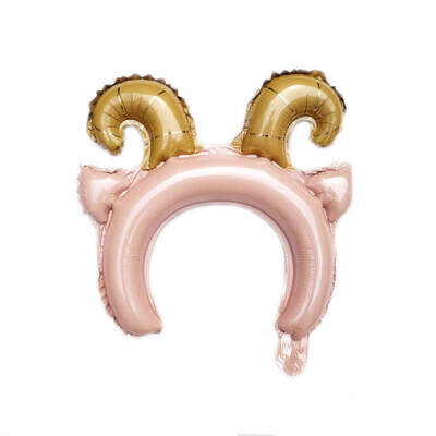

5 Pcslot Foil Balloon Cute Cartoon Animals Party Balloon Hair Hoop Party Favor For Kids Home Party Festival Ballon Decor