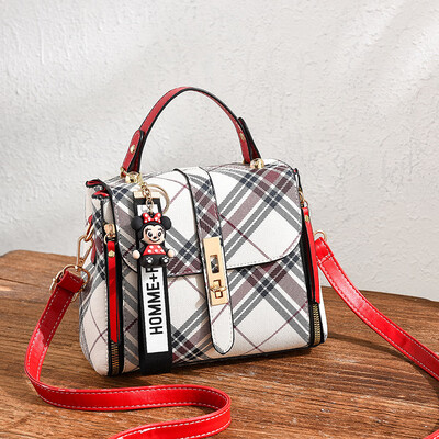 

2019 summer new PU leather shoulder diagonal small bag Korean fashion womens bag small square bag cross-border
