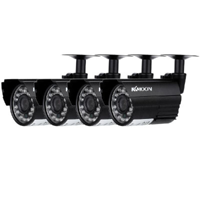 

KKMOON 4pcs CCTV System Outdoor 720P DayNight Security Camera Kit IR Cut