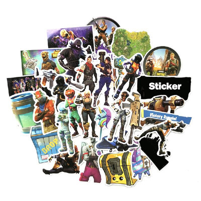 

Fortnite Stickers for Phone PS4 Laptop Luggage Skateboard Motorcycle Car PVC Decal DIY Decoration Waterproof&Sunproof R