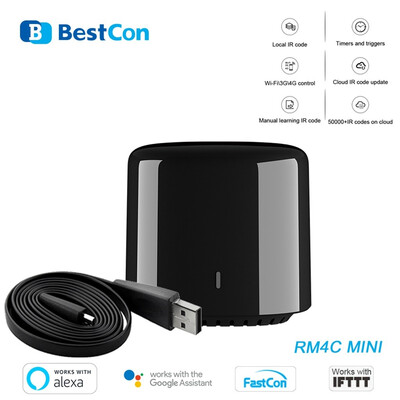

〖Follure〗Smart Home Automation WiFiIR4G Wireless Controller For Broadlink RM4C Mini HOT