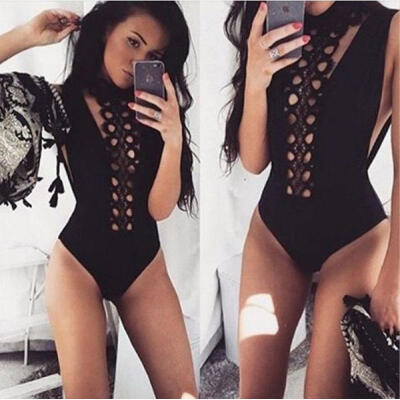 

Fashion Sexy Women Sleeveless Stretch Bodysuit Ladies Leotard Body Tops T-shirt